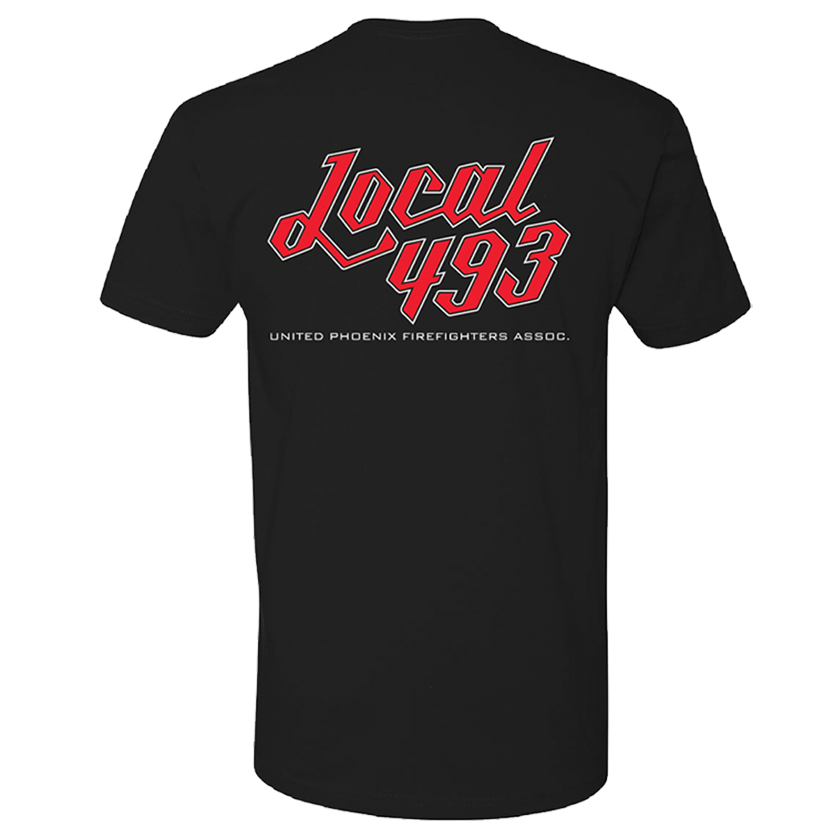 L493 Angled Black T shirt