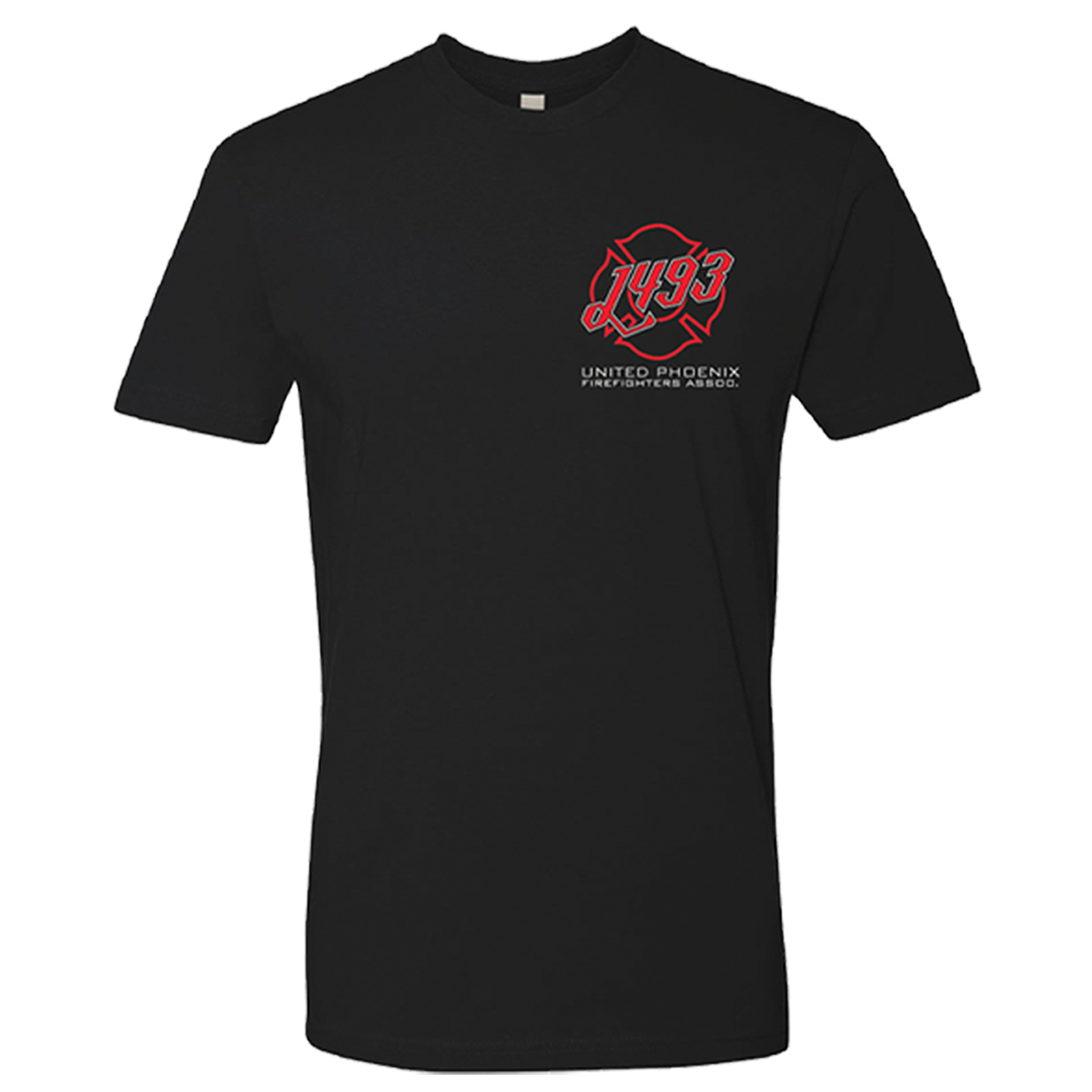 L493 Angled Black T shirt