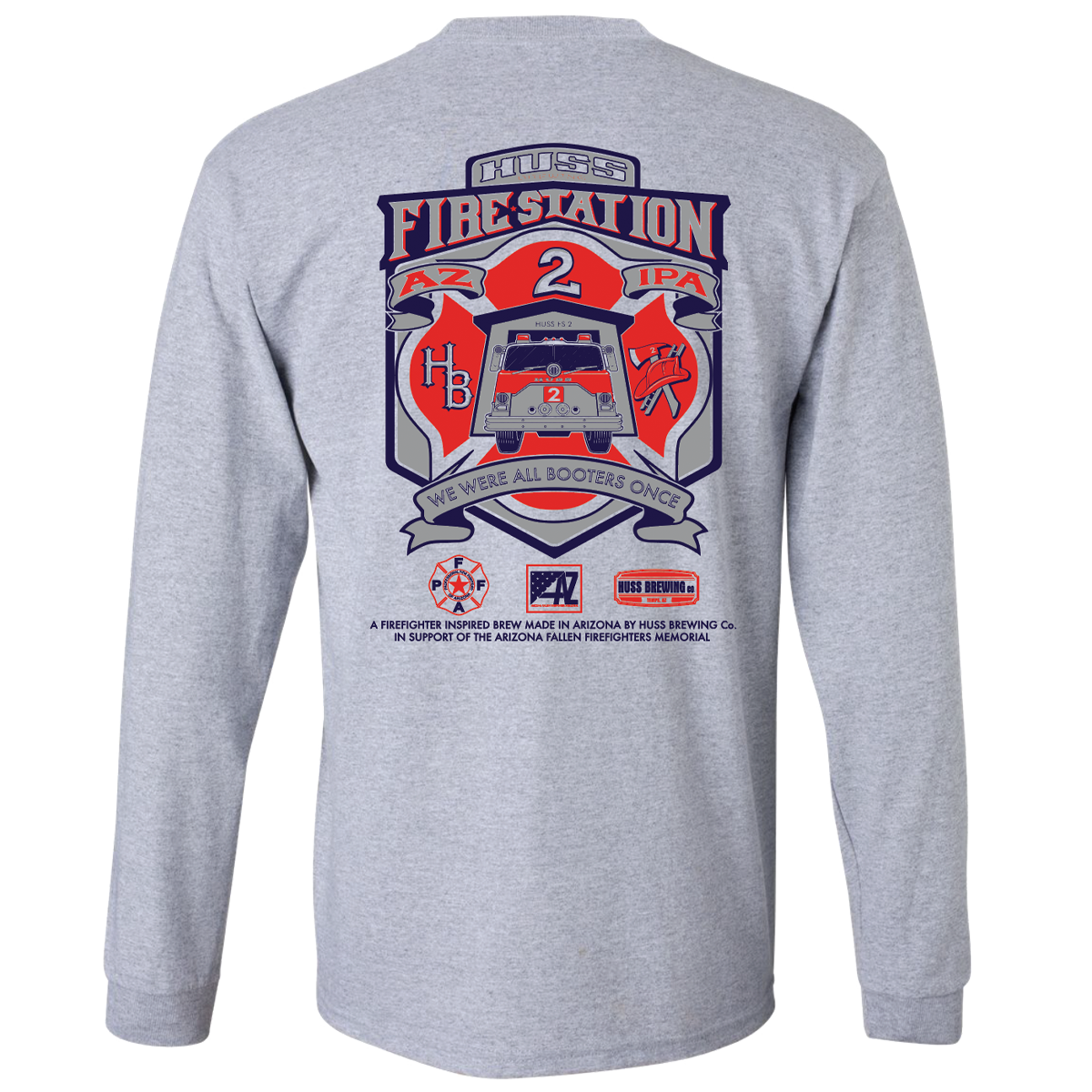 Fire Station 2 IPA Heather Long sleeve shirt